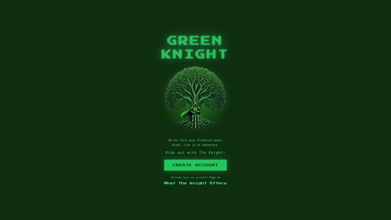 Green Knight application interface